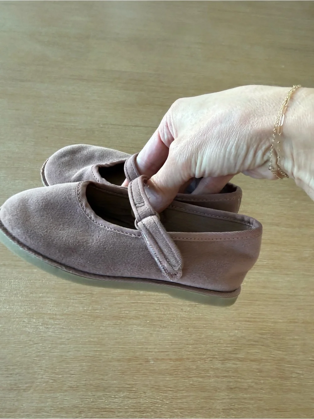 Zara Girls Mauve Mary Jane Shoes